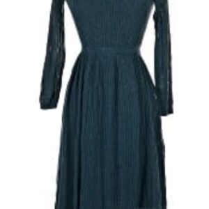 J. Crew Teal Midi Dress with Long Sleeves